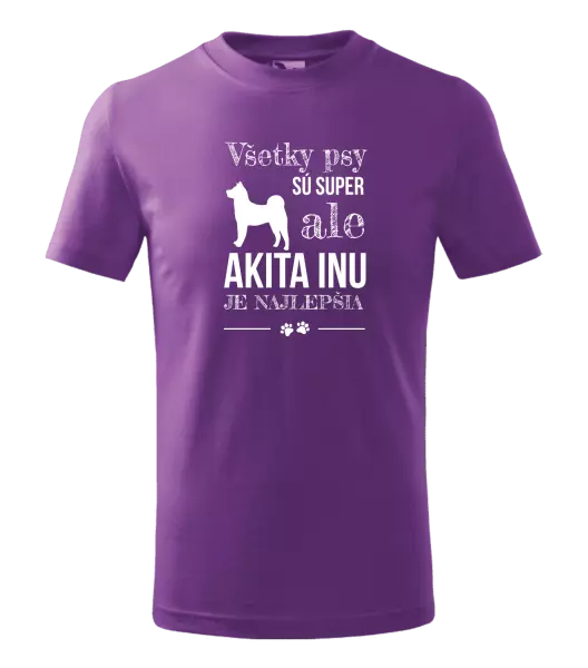 Detské tričko Akita Inu je najlepšia