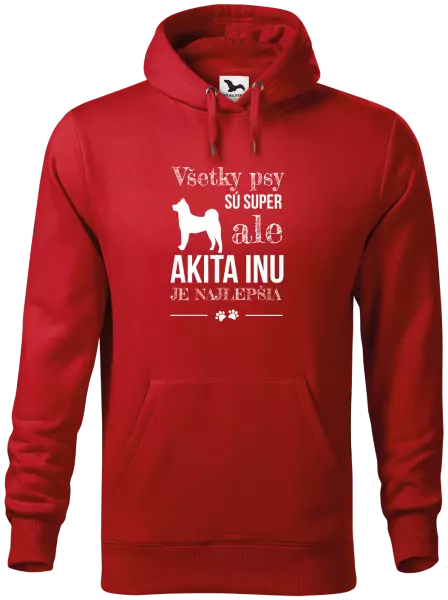 Pánska mikina Akita Inu je najlepšia