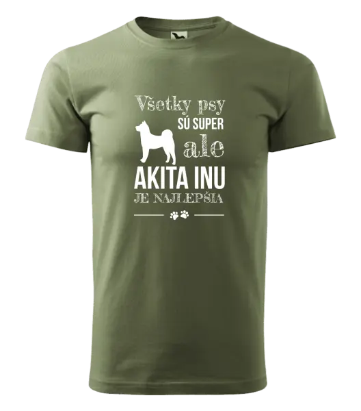 Pánske tričko Akita Inu je najlepšia