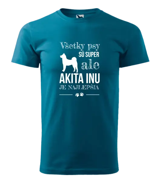 Pánske tričko Akita Inu je najlepšia