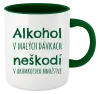 Hrnček  Alkohol v malých dávkach neškodí v akomkoľvek množstve