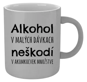 Hrnček metalický Alkohol v malých dávkach neškodí v akomkoľvek množstve