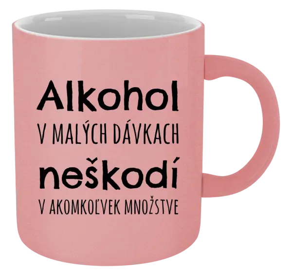 Hrnček metalický Alkohol v malých dávkach neškodí v akomkoľvek množstve