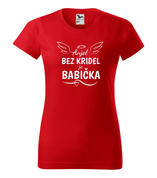 Dámske tričko Anjel bez kridel - babička 