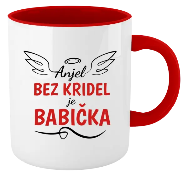 Hrnček  Anjel bez kridel - babička 