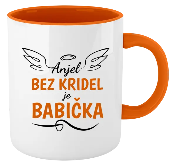 Hrnček  Anjel bez kridel - babička 