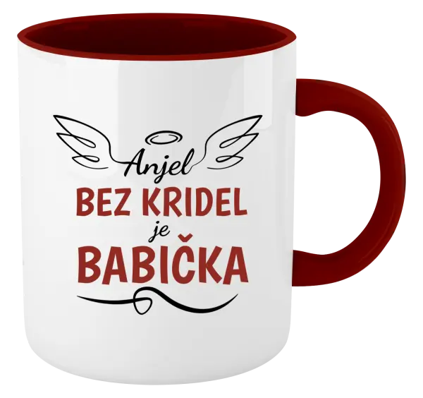 Hrnček  Anjel bez kridel - babička 