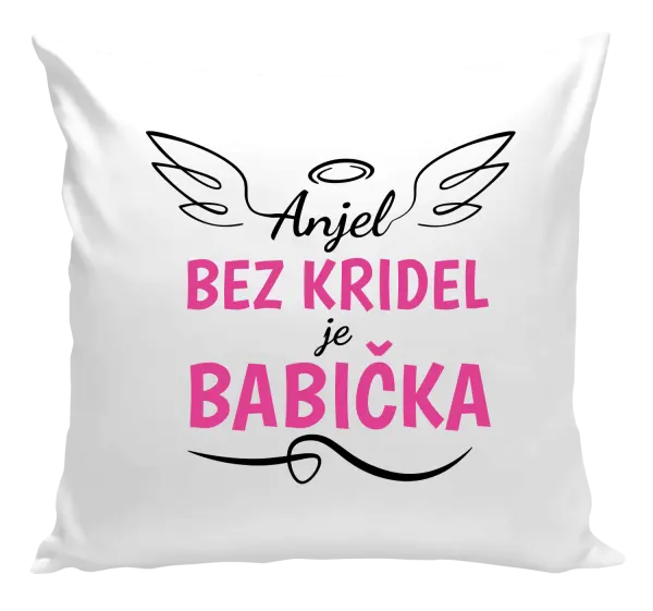 Vankúš Anjel bez kridel - babička 
