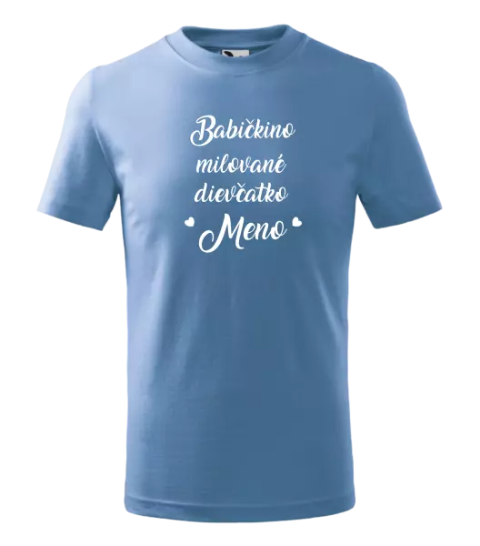 Detské tričko Babičkino milované dievčatko meno