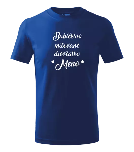 Detské tričko Babičkino milované dievčatko meno