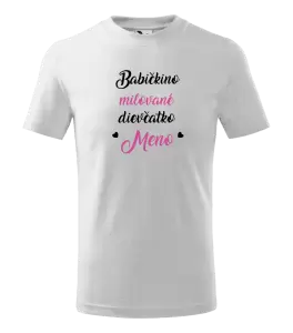 Detské tričko Babičkino milované dievčatko meno