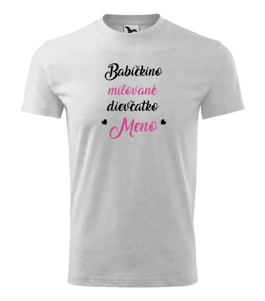 Detské tričko Babičkino milované dievčatko meno