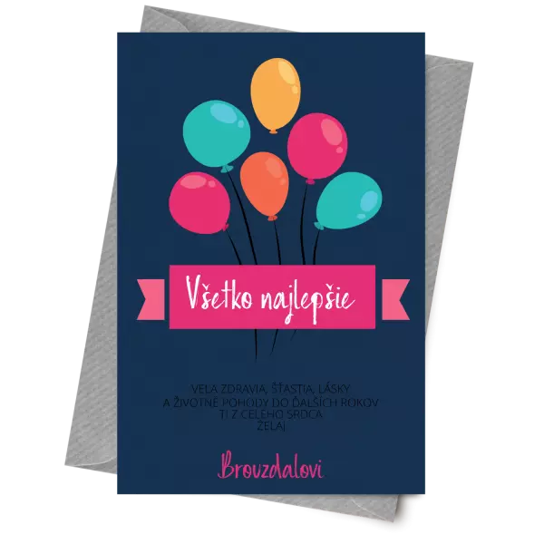 Papier 10 x 15 cm Balóniky