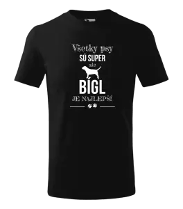 Detské tričko Bígl je najlepší
