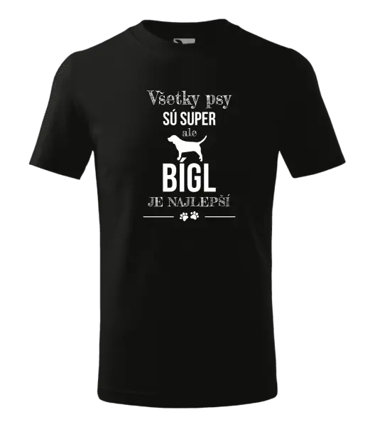 Detské tričko Bígl je najlepší