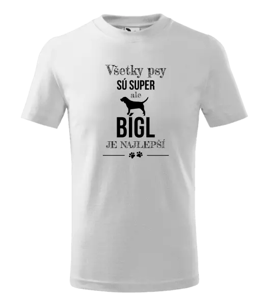 Detské tričko Bígl je najlepší