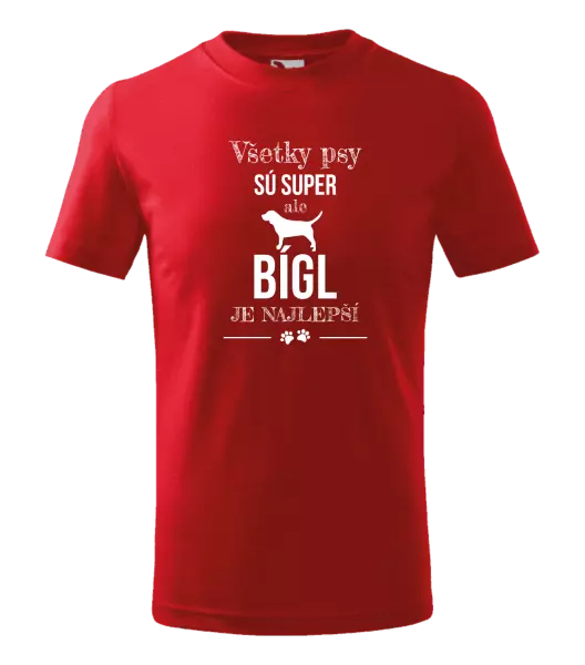 Detské tričko Bígl je najlepší