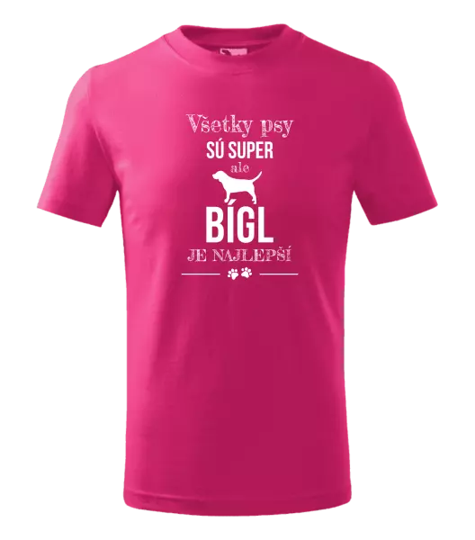 Detské tričko Bígl je najlepší