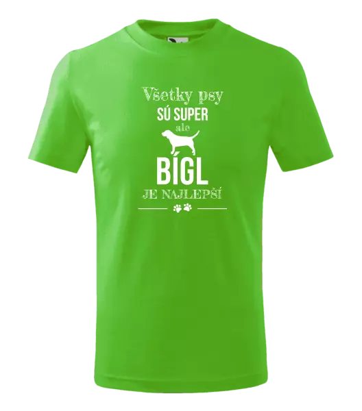 Detské tričko Bígl je najlepší