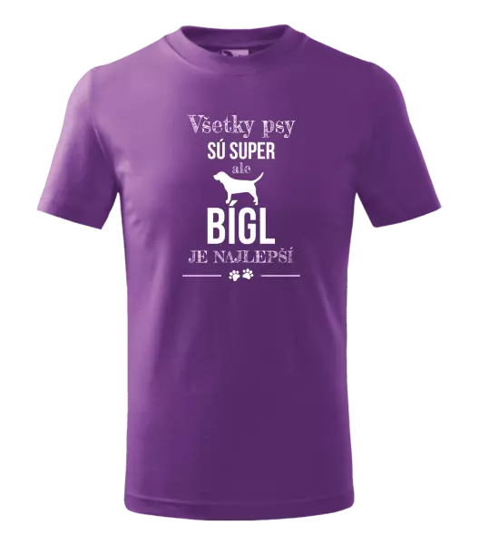 Detské tričko Bígl je najlepší