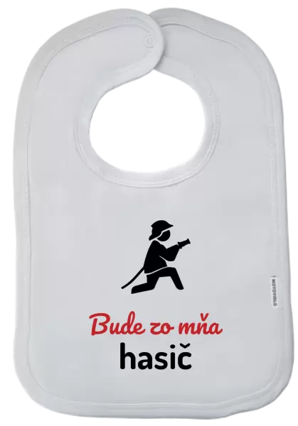 Detský podbradník Bude zo mňa hasič