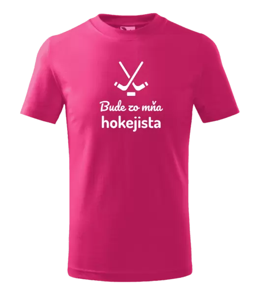 Detské tričko Bude zo mňa hokejista 