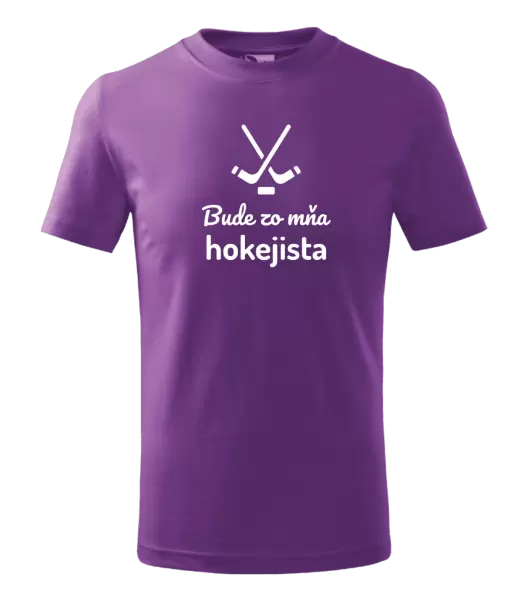 Detské tričko Bude zo mňa hokejista 