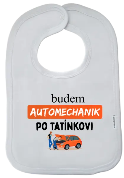 Detský podbradník Budem automechanik po ocinovi