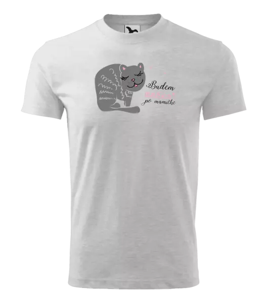 Detské tričko Budem mačka po mamičke