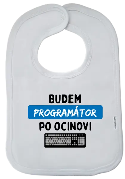 Detský podbradník Budem programátor po ocinovi