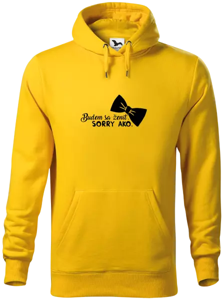 Pánska mikina Budem sa ženiť. Sorry ako.