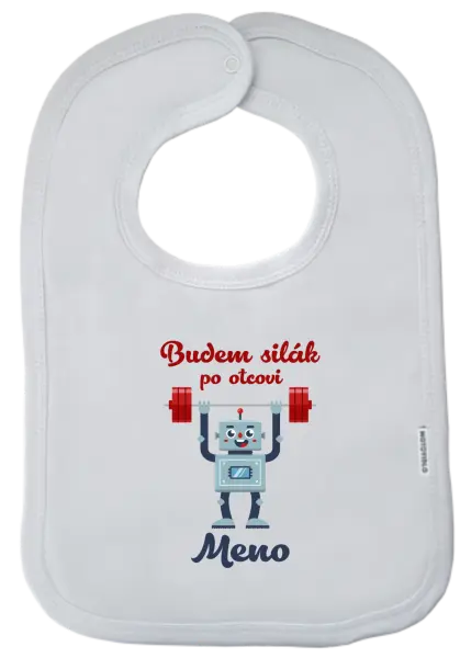 Detský podbradník Budem silák po otcovi