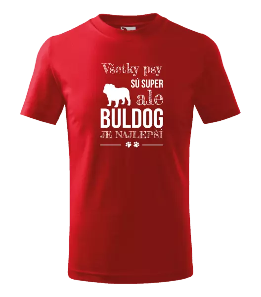 Detské tričko Buldog je najlepší