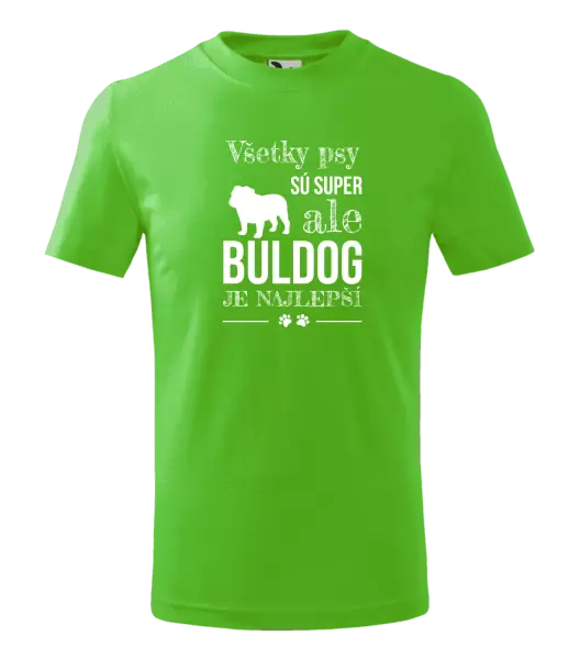 Detské tričko Buldog je najlepší