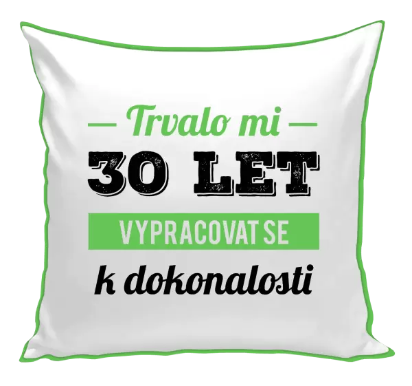 Polštář Trvalo mi x let vypracovat se k dokonalosti