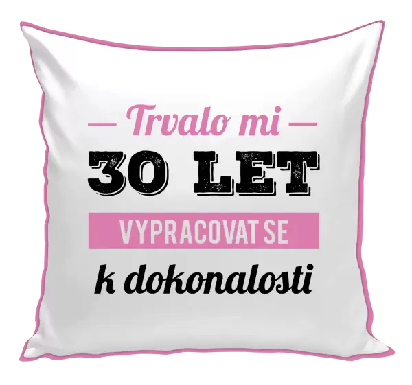 Polštář Trvalo mi x let vypracovat se k dokonalosti