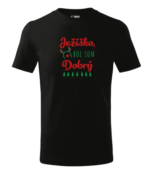 Detské vianočné tričko Ježiško, bol som dobrý