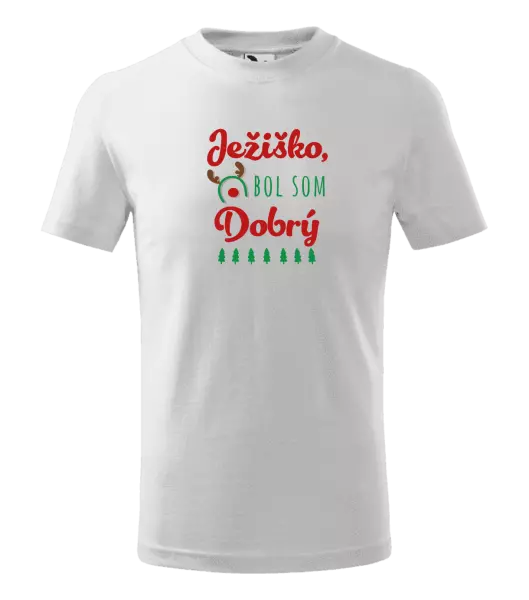 Detské vianočné tričko Ježiško, bol som dobrý