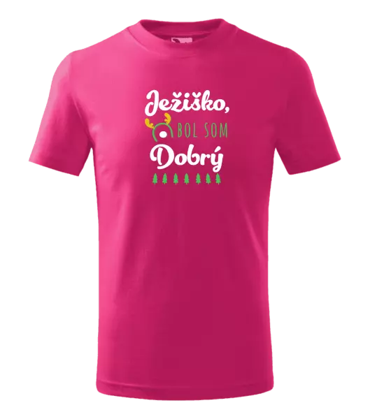 Detské vianočné tričko Ježiško, bol som dobrý