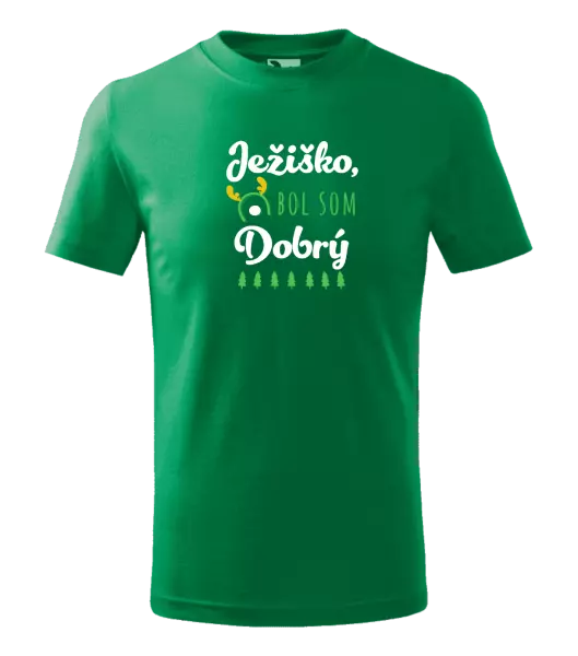 Detské vianočné tričko Ježiško, bol som dobrý