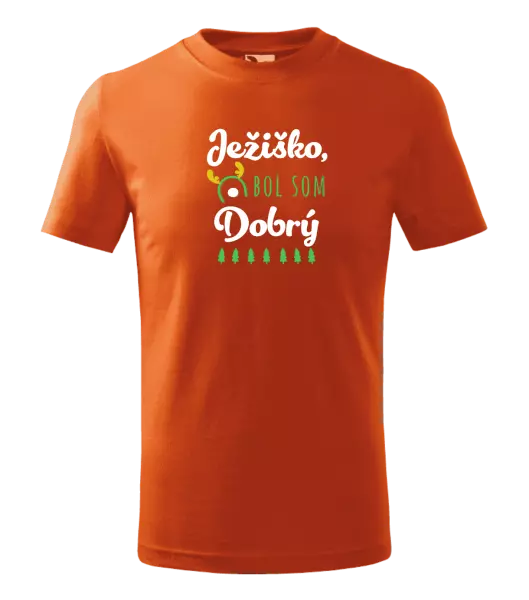 Detské vianočné tričko Ježiško, bol som dobrý