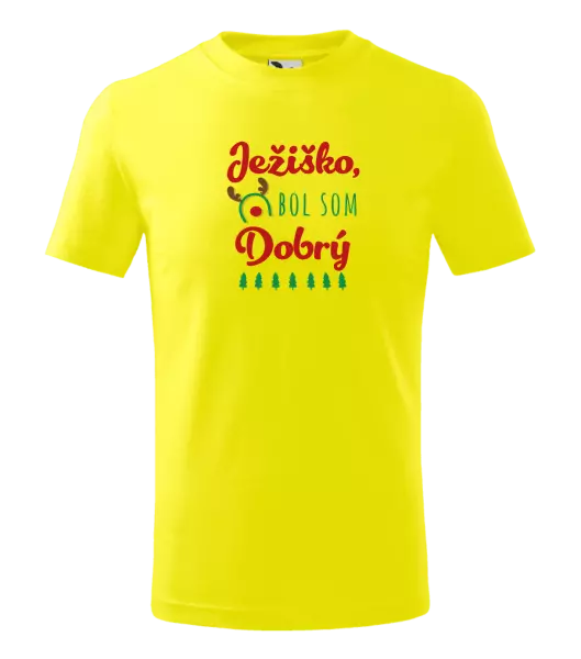 Detské vianočné tričko Ježiško, bol som dobrý