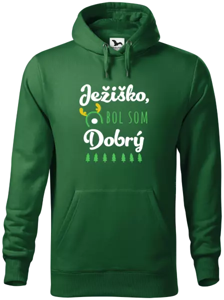 Pánska mikina Ježiško, bol som dobrý