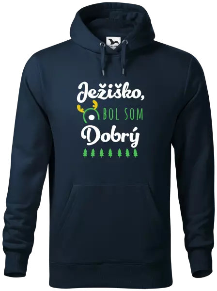 Pánska mikina Ježiško, bol som dobrý