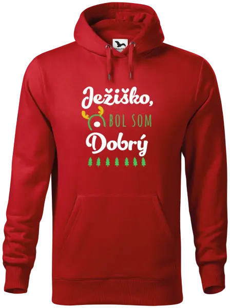 Pánska mikina Ježiško, bol som dobrý