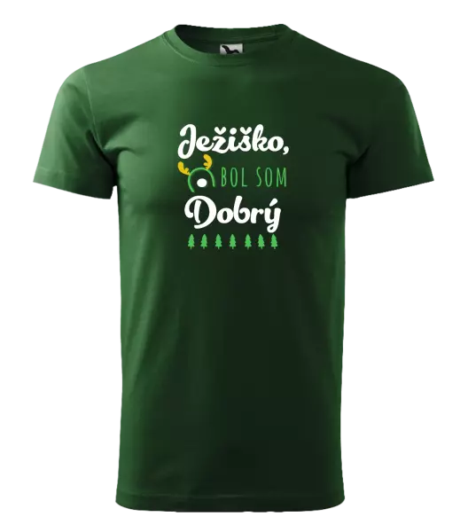 Pánske vianočné tričko Ježiško, bol som dobrý