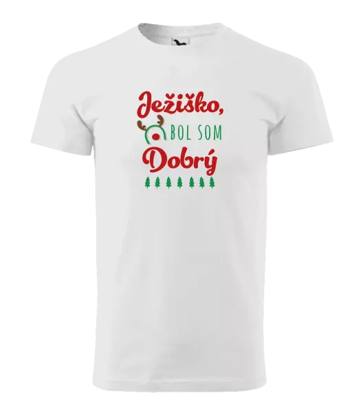 Pánske vianočné tričko Ježiško, bol som dobrý