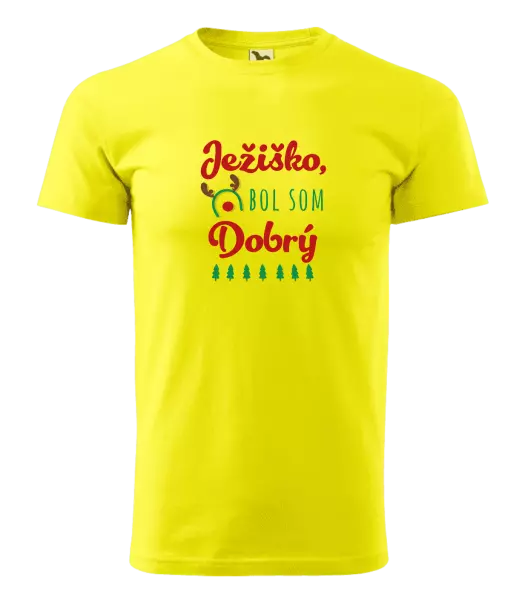 Pánske vianočné tričko Ježiško, bol som dobrý