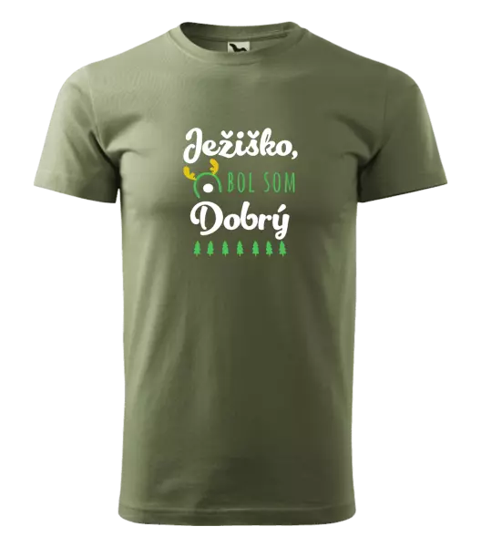 Pánske vianočné tričko Ježiško, bol som dobrý