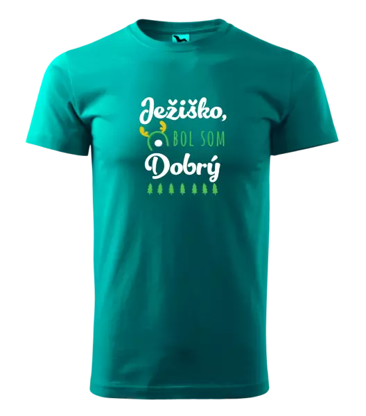Pánske vianočné tričko Ježiško, bol som dobrý